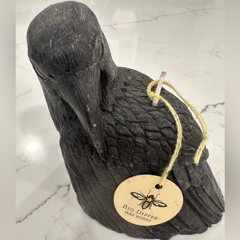 NWT Big Dipper Wax Works 100% Beeswax Crow 🐦‍⬛ Candle
